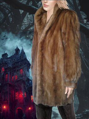 Pappas Genuine Mink Fur Coat